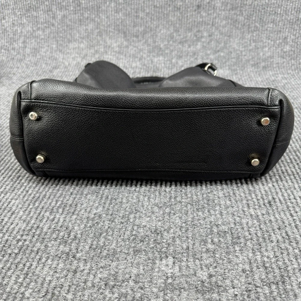 Vintage Coach Edie 31 Black Refined‎ Pebbled Leather Shoulder Slouchy Hobo Bag